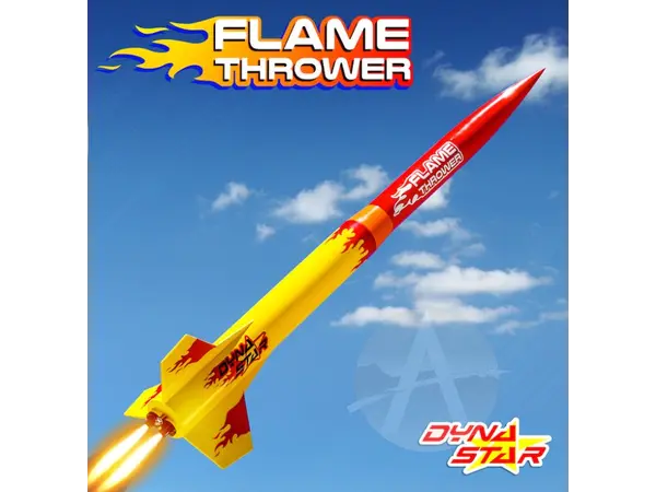 Flamethrower dual motor cluster Model Rocket Kit - Apogee - 2.6" diameter, model rocketry