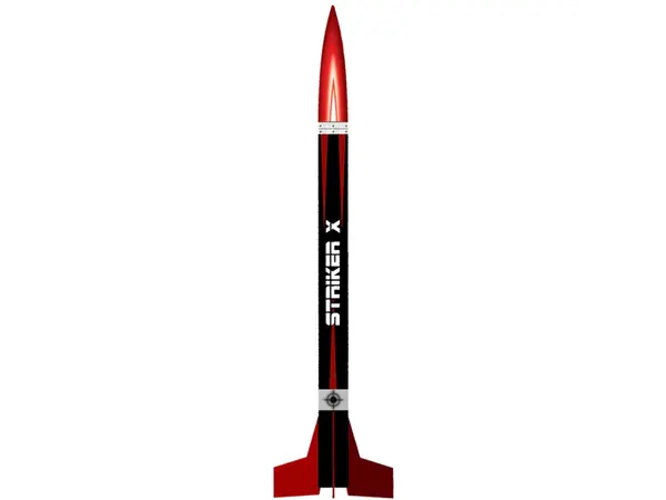 Striker X 1" (25mm) LOC Precisie modelraketkit AD-motoren 18mm-montage Vliegt tot 2000ft