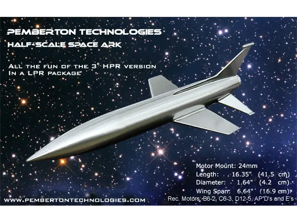 Model rakety Space Ark Jr. Pemberton, Možnosti produktu: Pemberton - Spacer Ark Jr.