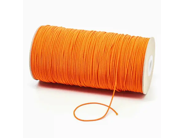 1.5mm orange thin elastic cord - By the meter, Opcje produktu: 1.5mm Orange elastic shock cord (per meter)