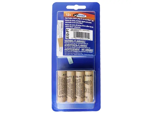Estes A10-PT model rocket motors (4 pack) 13mm engines - mini - plugged model rocketry