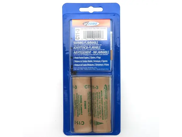 Estes C11-3 Modellraketenmotoren (2er-Pack) 24-mm-Motoren