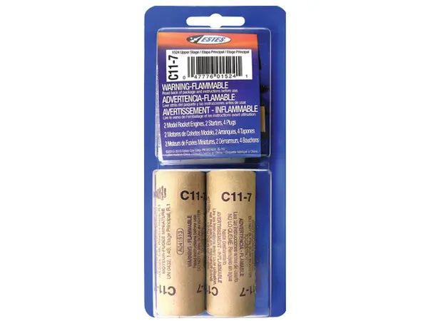 Estes C11-7 model rocket motors (2 pack) 24mm engines model rocketry