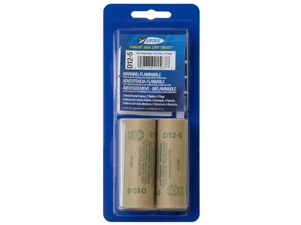 Moteurs de fusée modèle Estes D12-5 (lot de 2) moteurs 24 mm