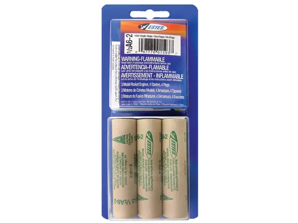 Estes 1/2A6-2 model rocket motors (3 pack) 18mm engines model rocketry