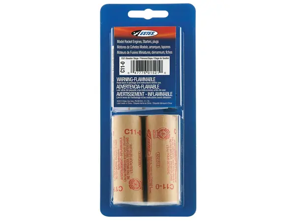 Silniki rakietowe Estes C11-0 (2 szt.) Silniki 24 mm - stopień wspomagający