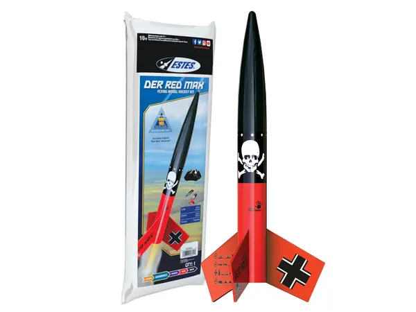 Der Red Max Model Rocket Skill Level 1 Moteurs BC à montage Estes 18mm