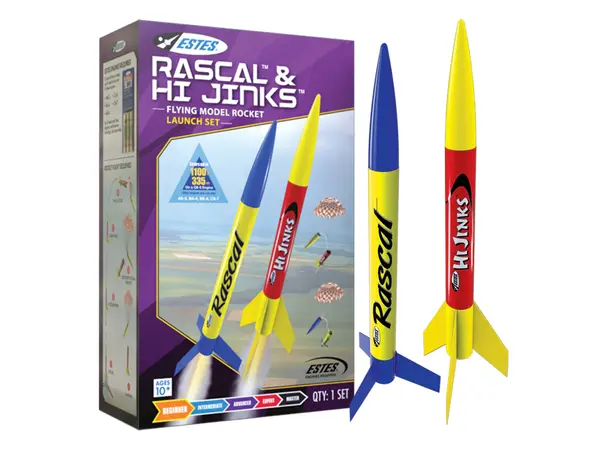 Kit de lancement Deluxe Rascal & HiJinks, 3 moteurs et rembourrage, prêt à voler - Estes