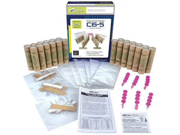 Estes C6-5 BULK Team PACK (24 silniki) modele silników rakietowych 18mm silniki, Opcje produktu: Estes luzem - C6-5 - 24 szt