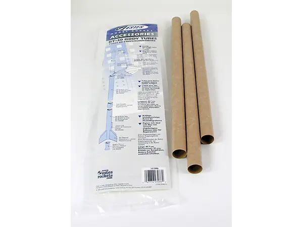 Estes BT-60 Lichaamsbuis (pak van 3) - 40,5 mm ID - 42 mm OD, Productopties: Estes BT60 40,5/42 mm (3 stuks)