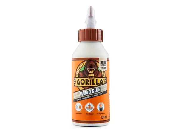Klej do drewna Gorilla (klej stolarski) 236ml, Opcje produktu: Klej do drewna Gorilla 236ml