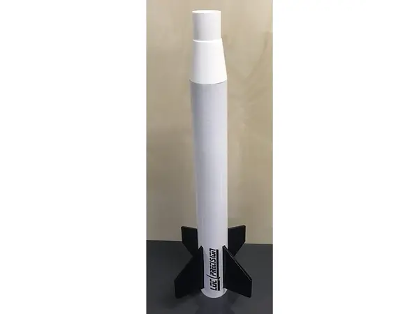 Terrier Booster, 3-Zoll-Booster-Kit für ausgewählte 2,26-Zoll-LOC-Raketen. Bietet eine 38-mm-Halterung für die Booster-Stufe.