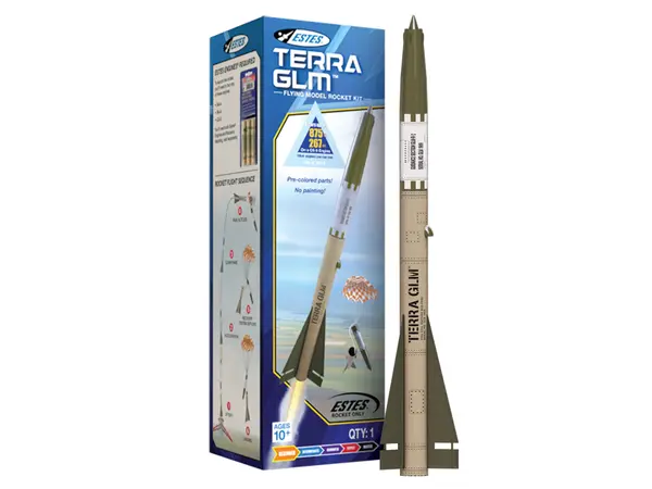 Estes Terra GLM-Modellraketenbausatz, 28-mm-BD-Motor, einfachste Schwierigkeitsstufe