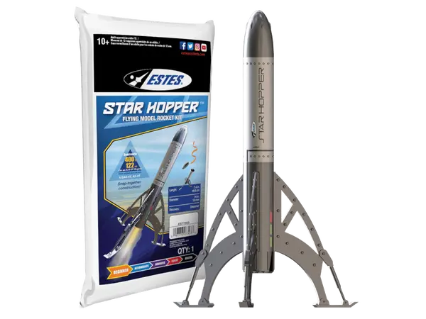 Estes Star Hopper modelraketkit - lanceerbare kit voor beginners, 19 mm, A-motoren.