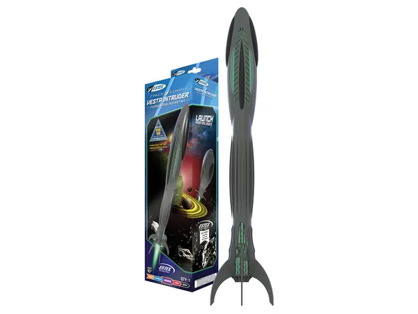 Kit de fusée Estes Vesta Intruder Space Corps - Moteurs de CD de fusée de 42 mm - Niveau de compétence 3