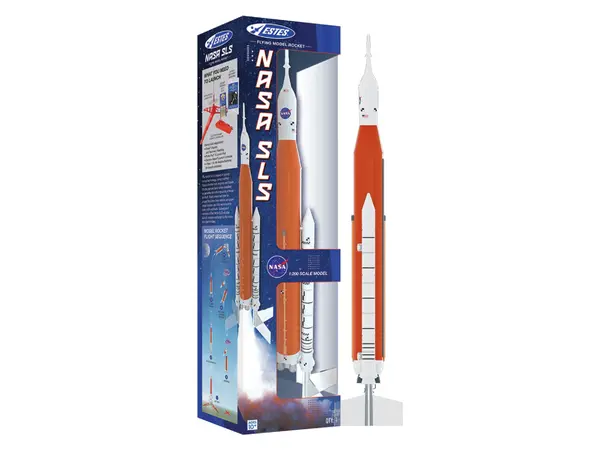 NASA SLS Scale Model Ready to Fly Estes Model Rocket Kit met 3 x C-motoren en watten