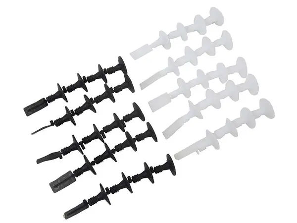 Świece zapłonowe/rozrusznikowe (5 czarnych, 5 białych) Estes C11, D12, E9, E16, Opcje produktu: Wtyczki silnikowe - czarno-białe