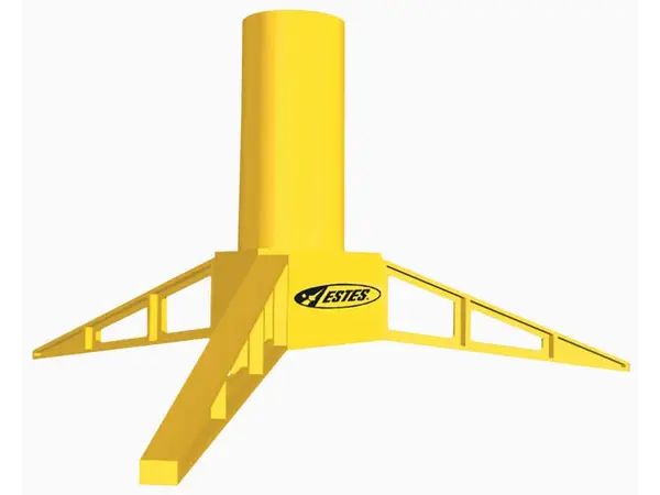 Standard engine model rocket display stand - Estes model rocketry