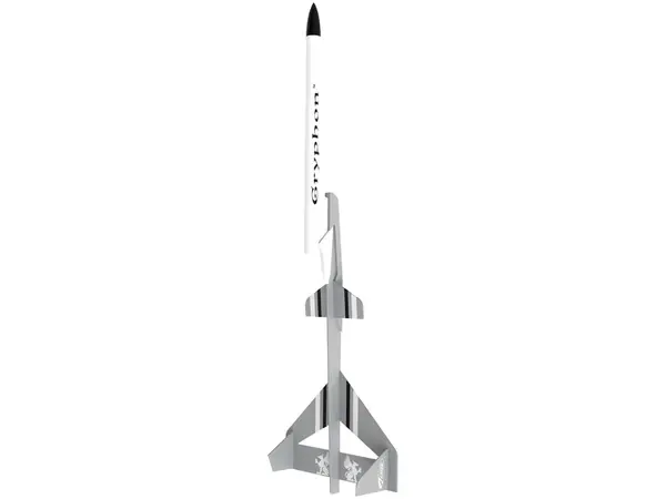 Kit de cohete modelo planeador impulsado Estes Gryphon, motores modelo A, nivel de habilidad 2