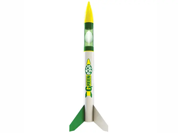Kit de cohete modelo Estes Green Eggs - cargador útil de 46 mm-motores CD-nivel de habilidad 2