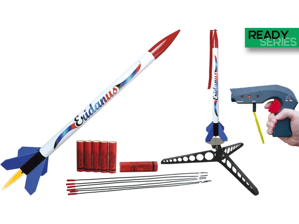 Kit de démarrage Eridanus, Ready to Fly, All in for 6 launches, Klima model rocket kit AC motors