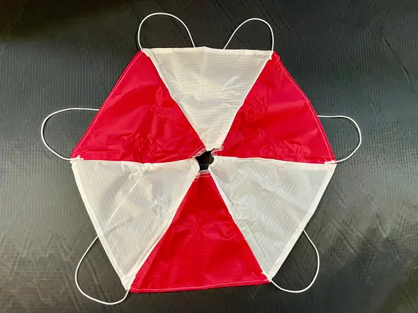 48" 1220mm Rip-Stop Nylon conical parachute with spill hole, Other product options: 48" PML Rip-Stop Parachute model rocketry
