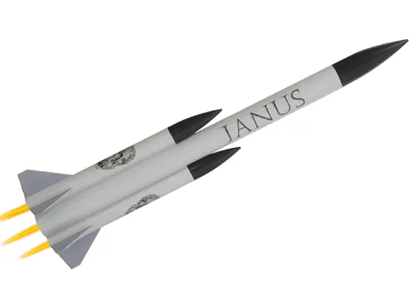 Klima Janus modelraketkit 3 Cluster Rocket - geweldige set, grote raket, uitdagend om te bouwen.
