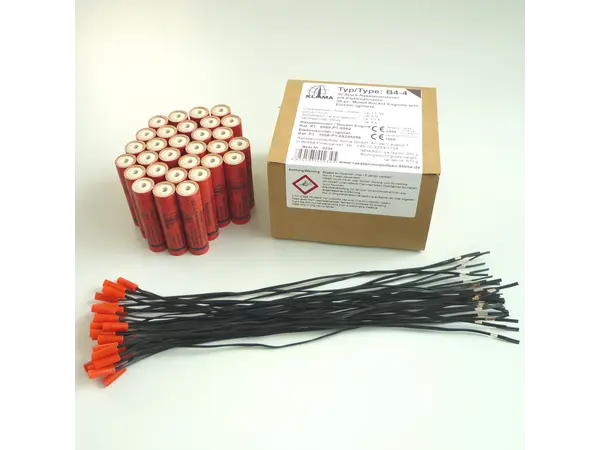Pacchetto Klima B4-4 Team comprensivo di accenditori elettronici (30 pezzi), motori a razzo e motori sfusi, Opzioni del prodotto: Confezione sfusa Klima - B4-4 - confezione da 30