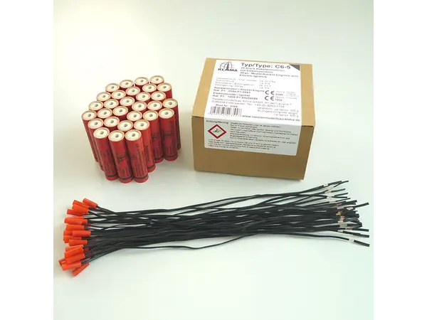 Klima C6-5 Team pack comprendente accenditori elettronici (30 pezzi) motori a razzo sfusi, Opzioni del prodotto: Confezione sfusa Klima - C6-5 - Confezione da 30