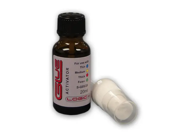 Cyano Activator 20ml con atomizzatore e pennello, Opzioni del prodotto: LogicRC Cyano acceleratore/attivatore 20ml