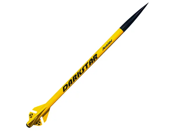 53mm Wildman Darkstar JR. All Fiberglass construction 38mm motor mount - high power G-J motors model rocketry