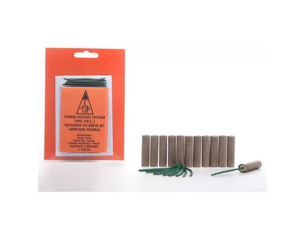 TSP L-1 (1/2A0.1-P) Dvanáct (x12) Pack 10,2 mm model větroně / motory letadla
