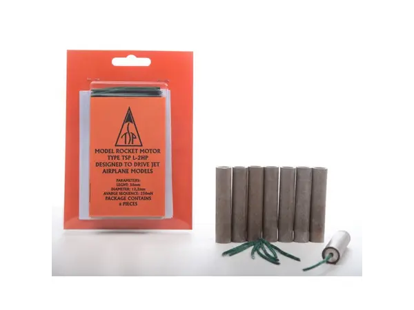 TSP L-2HP (B0.25-P) Acht (x8) Pack 12,2 mm model zweefvliegtuig / vliegtuigmotoren