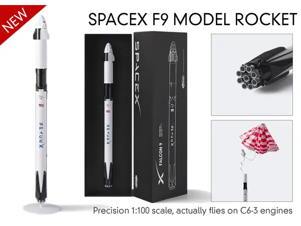 SpaceX Falcon 9 modelraket - Estes - schaal 1:100