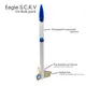 Kit da 12 pezzi Estes Eagle SCRV - Pinne da incollare, 5 image