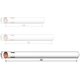 Kroppsrör 26mm x 385mm - 4 slitsar - flygkropp Klima model rocketry