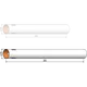 Body tube 35mm x 385mm - 3 slots - airframe Klima model rocketry