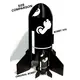 Bullet Bobby XXL DELUXE 7.5" Flying Model Rocket Kit model rocketry