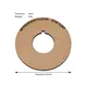 2x BT80 (65 mm) 1x24 mm centreerring met uitsparing voor bevestigingshaak (3 mm multiplex), Productopties: BT80 1x24mm (haak), 2 image