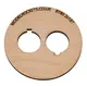 2x BT80 (65mm) 2x18mm centering ring with cut out for retaining hook (3mm plywood), Other product options: BT80 2x18mm (hook) model rocketry