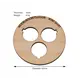 2x BT80 (65mm) 3x18mm centering ring with cut out for retaining hook (3mm plywood), Other product options: BT80 3x18mm (hook), 2 image model rocketry