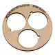 2x BT80 (65mm) 3x24mm centering ring with cut out for retaining hook (3mm plywood), Other product options: BT80 3x24mm (hook) model rocketry