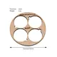 2 anelli di centraggio BT80 (65 mm) 4 x 24 mm con apertura per gancio di fissaggio (compensato da 3 mm), Opzioni del prodotto: BT80 4x24mm (gancio), 2 image