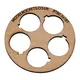 2 anelli di centraggio BT80 (65 mm) 5 x 18 mm con apertura per gancio di fissaggio (compensato da 3 mm), Opzioni del prodotto: BT80 5x18mm (gancio)