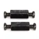 Distanziali M2.5 da 10 mm per Pi HAT - Placcati neri - Confezione da 2
