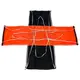 60" (1524mm) Ultra-X Type reinforced topflight parachute (Neon Orange / Black), 4 image model rocketry