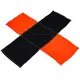 Paracaídas reforzado de tipo Ultra-X de 120" (3048 mm) (naranja neón/negro)
