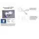 Foam single egg protector for BT-80 (2.5" ID) tube, horizontal UKROC, 3 image model rocketry