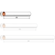 Body tube 26mm x 200mm airframe Klima model rocketry