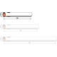 Tubo corpo 26mm x 385mm - 3 slot - cellula Klima [CLONE] [CLONE]